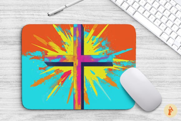 Christian Cross Pop Art Graphics for Crafters & Backgrounds