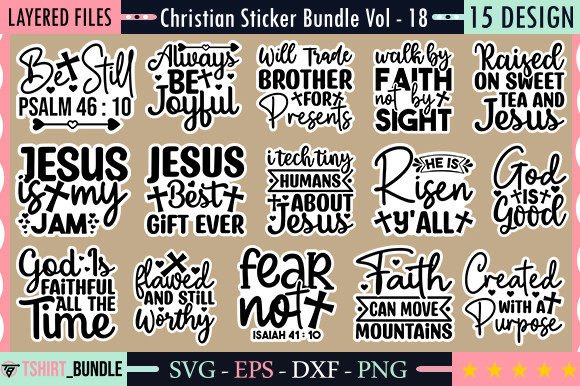 Christian Sticker Bundle Vol - 18: Graphics & Crafts Review
