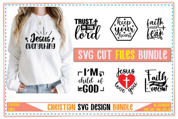 Christian Svg Bundle Vol.1 Graphics for Crafts & Publishing