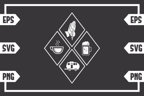 Coffee Jesus Beer and Camping Caravan Graphics