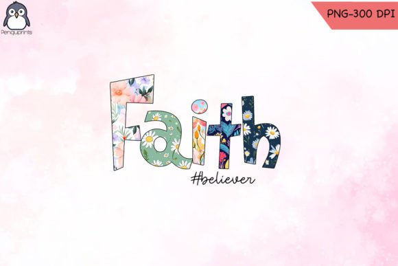 Faith Christian PNG Sublimation: A Graphics Asset for Crafts & Branding