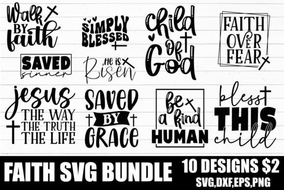 Faith Svg Design Bundle for Crafts and Graphics