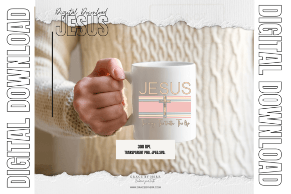 Jesus the Way the Truth the Life Faith Graphics and Print Templates