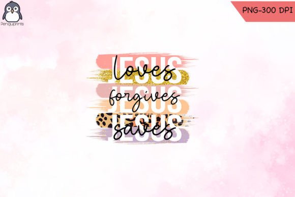 Loves Jesus Christian Sublimation: Graphics & Crafts for Faith Publishers
