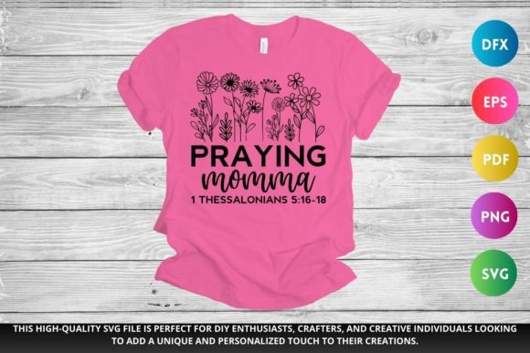 Pray Mom SVG Christian Graphics for Crafts