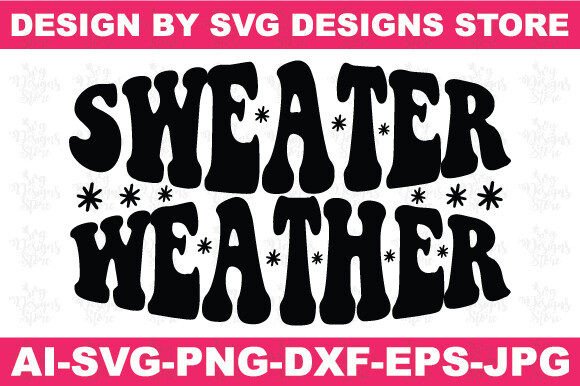 Sweater Weather Christian Graphics for Crafts Branding